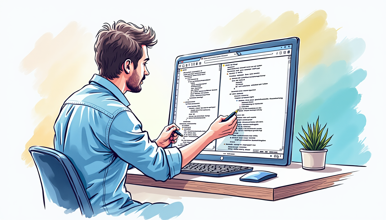 O persoană alege din mai multe opțiuni de creare site web, simbolizând decizia corectă pentru afacere.