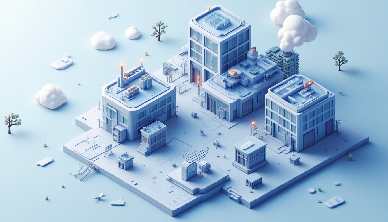 Ilustrație futuristă a unui site web pe diverse dispozitive, simbolizând procesul de creare site web în 2026