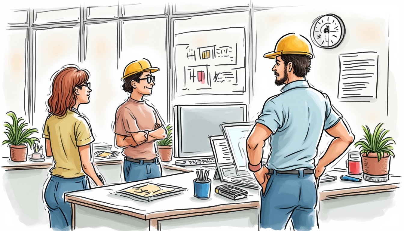 Ilustrație cu procesul de crearea paginilor web, cu elemente de design și codare