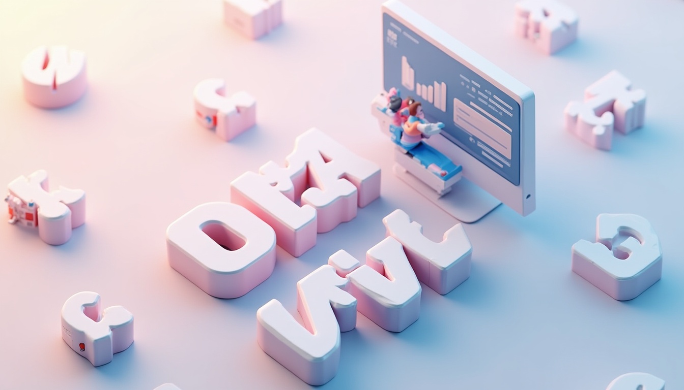 Ilustrație pentru crearesite de succes, cu elemente de web design, laptop și strategii digitale.