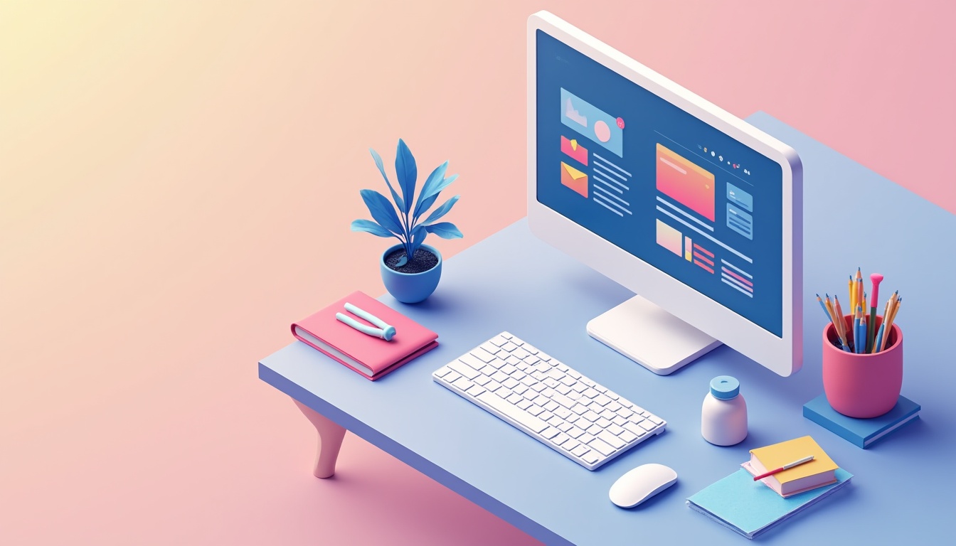 Ilustrație schematică a procesului de creare site web, de la idee la lansare.