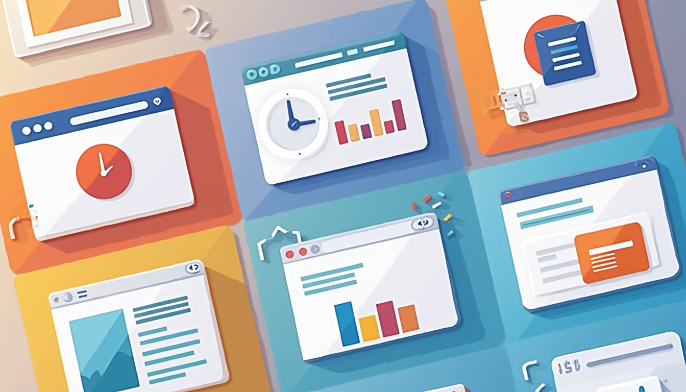 Diagramă cu etapele cheie în procesul de creare a unui site web de succes, ilustrând planificare, design, dezvoltare